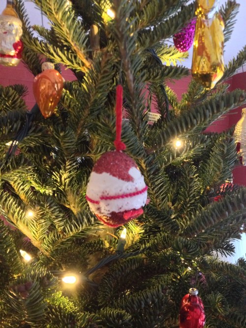 Blown egg Christmas onrnament