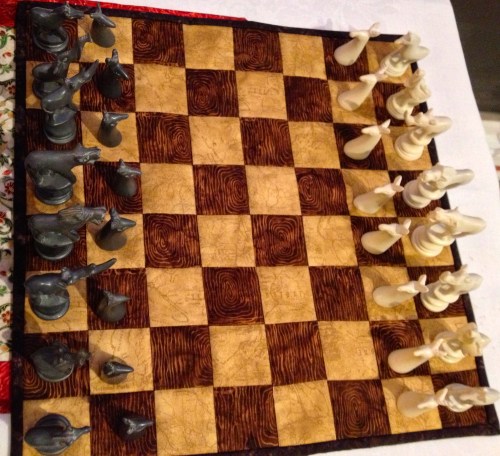 Finished chess board
