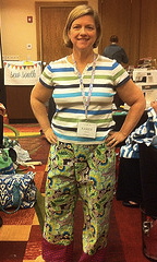 Pajamas with cuffs made by Karen Lintor