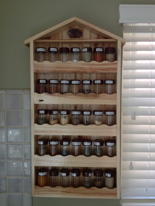 Best spice rack ever! Holds 35 bottles. 