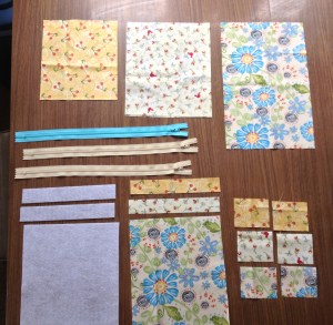 All pieces cut out and ready