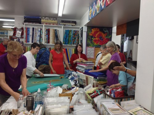 Needlechasers shopping at Patches