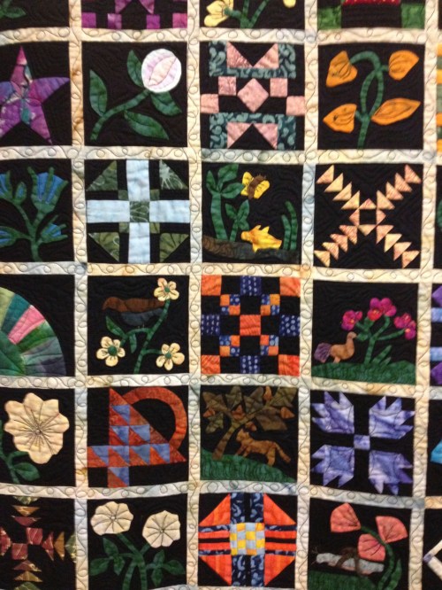 Detail of above quilt.