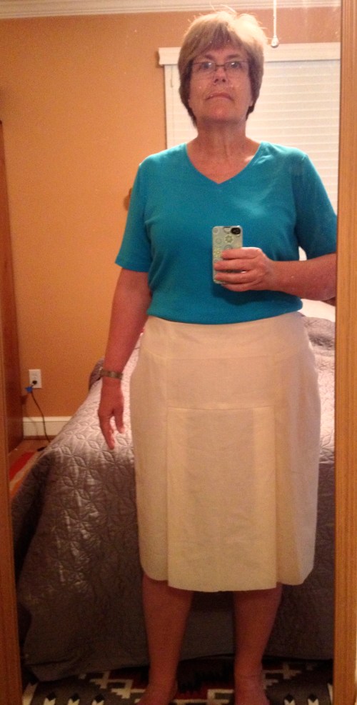 Muslin to check for fit.