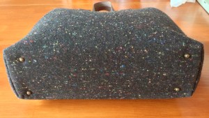 Antique brass purse feet