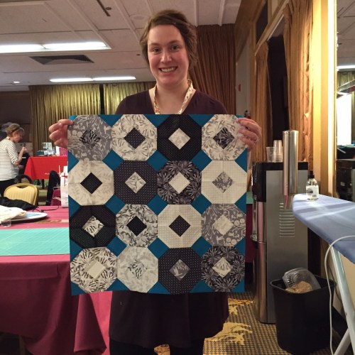 Lindsey's finished pillow top.